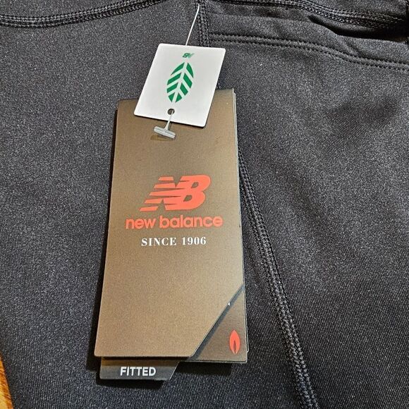 New Balance Impact Run Heat Tights Women's 2XL XXL Black Silver 3M Fleece Lined - Picture 4 of 16